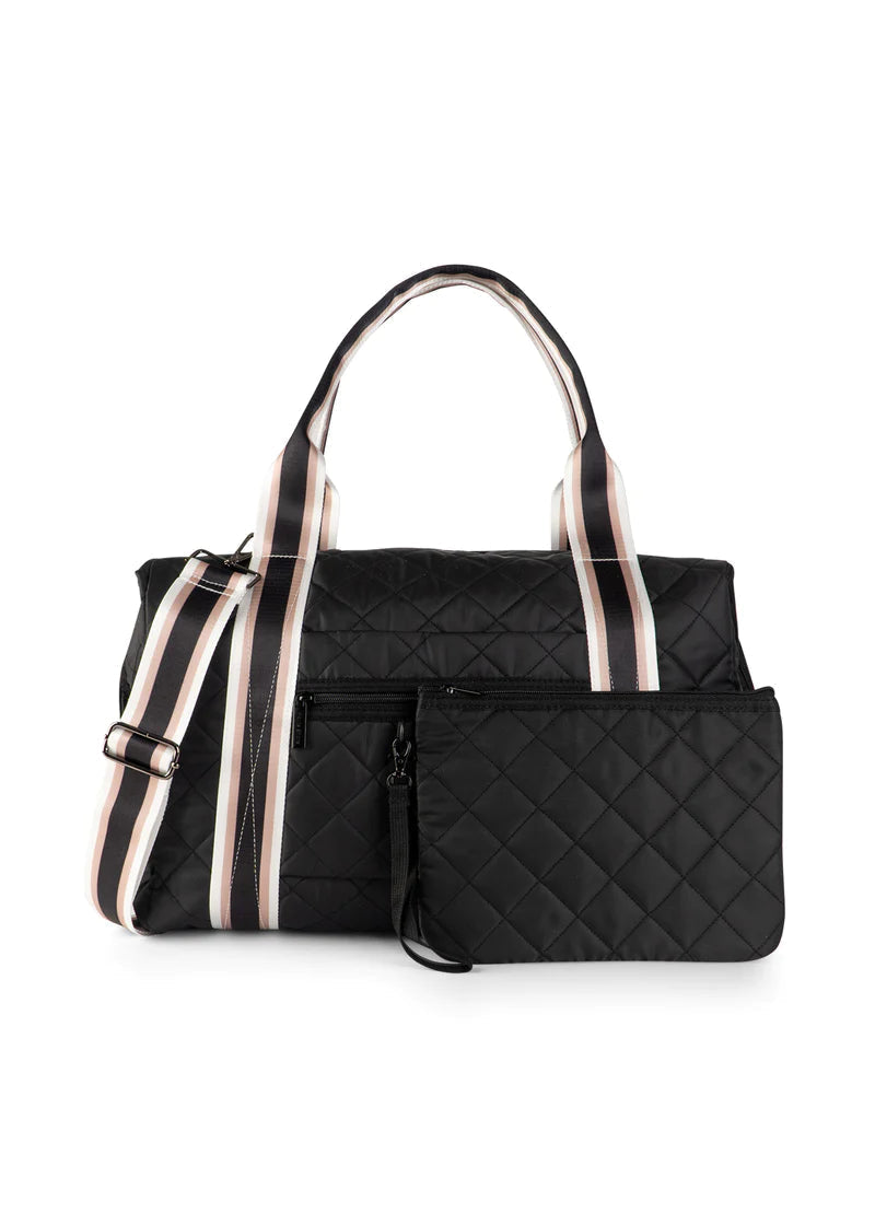 Black Quilted Tote