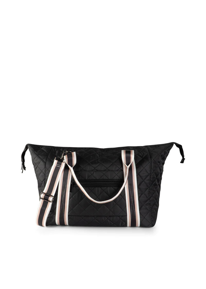 Black Quilted Tote
