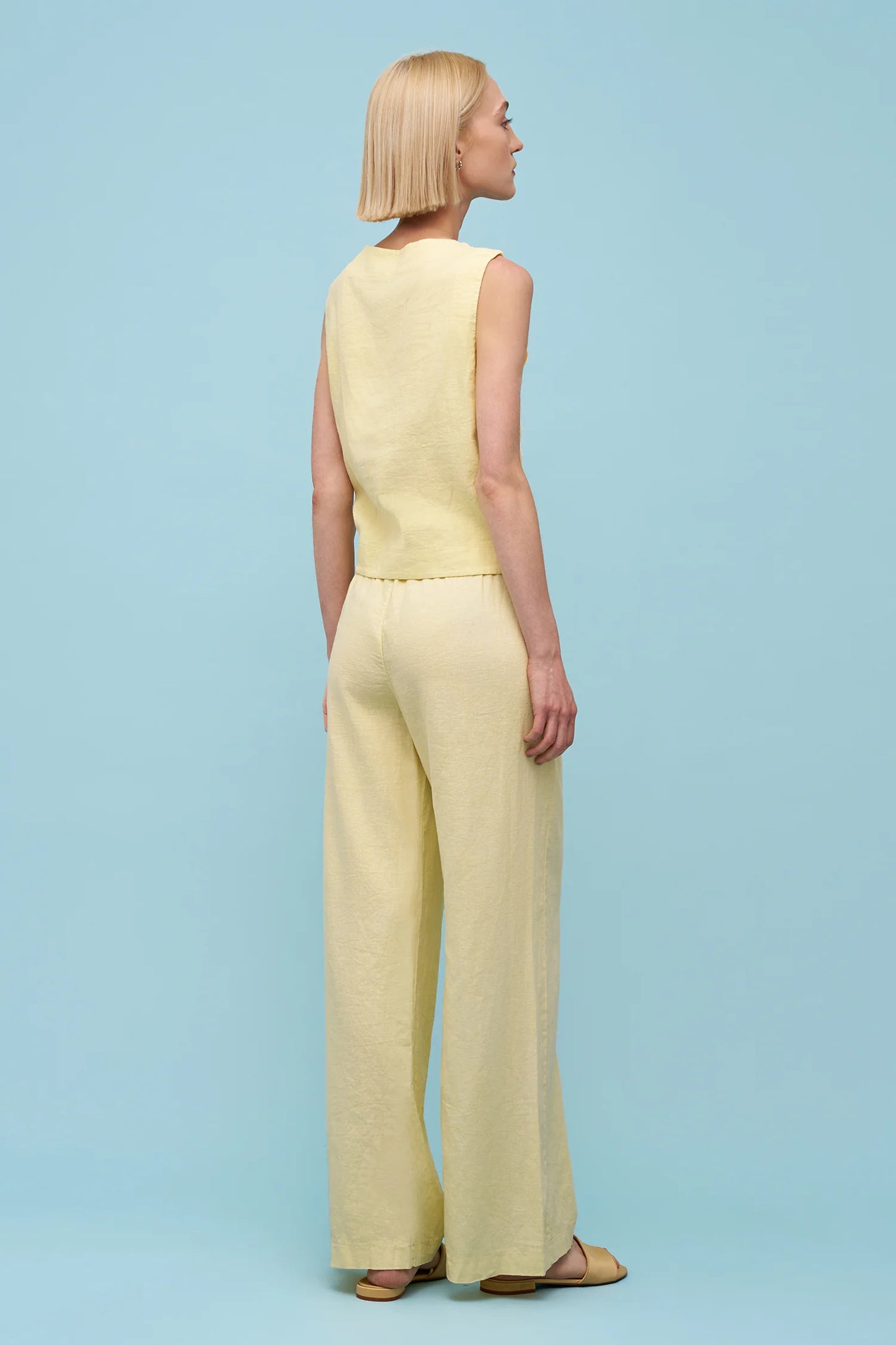 Light Yellow Linen Pants