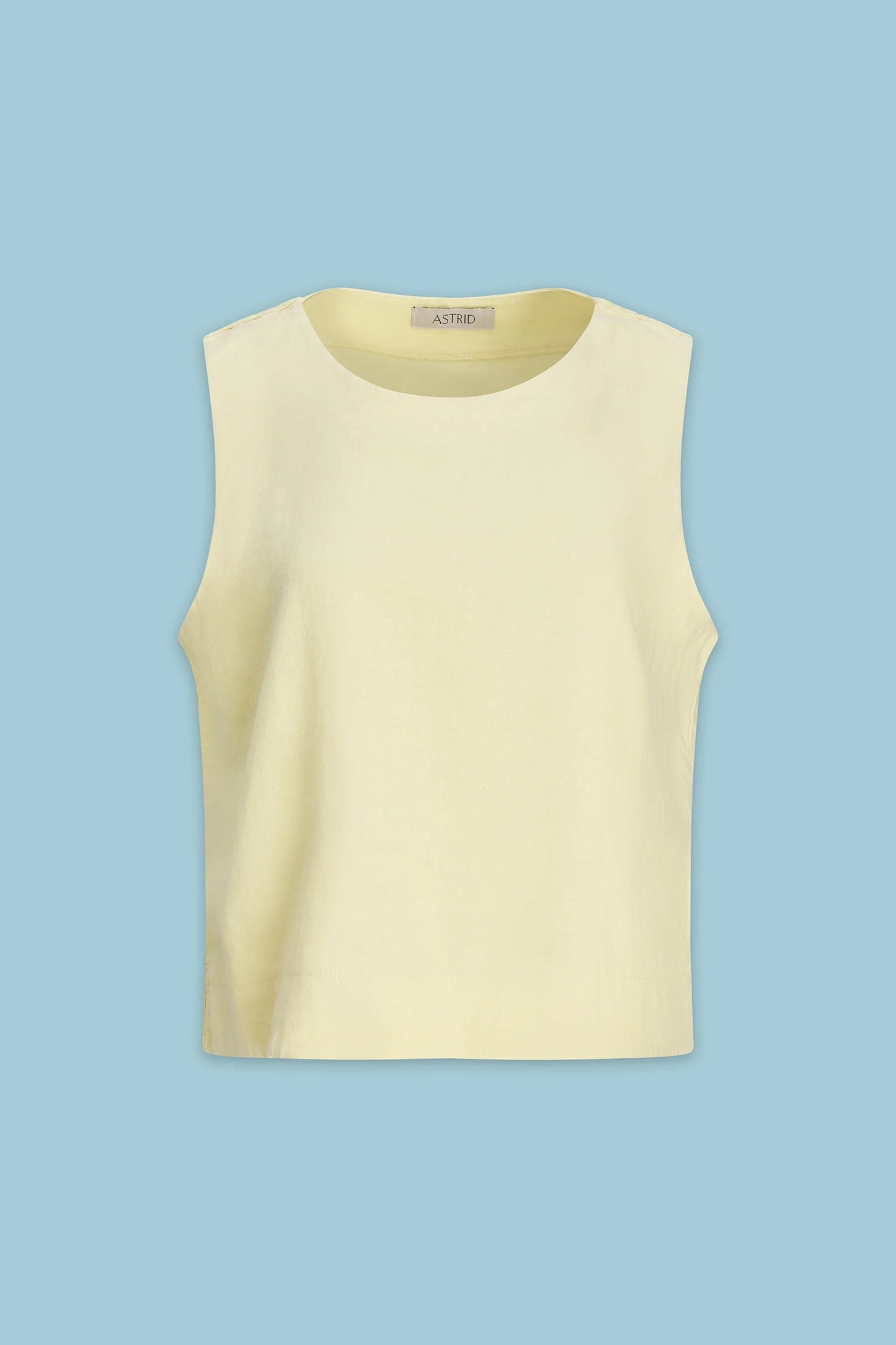 Light Yellow Linen Tank