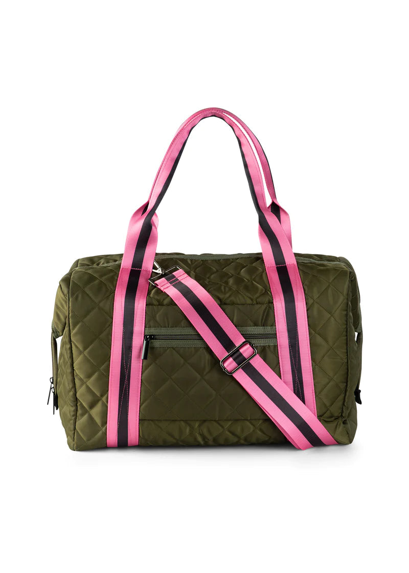 Olive Quilted Tote
