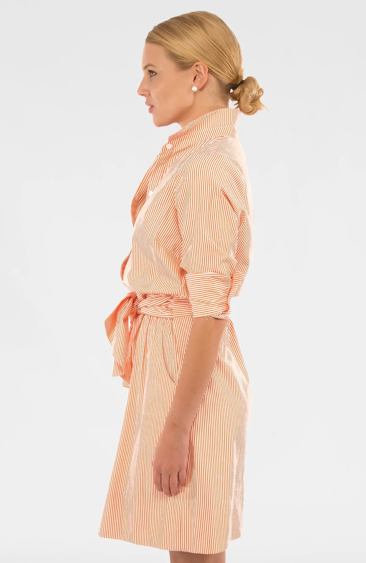 Striped Blouson Dress