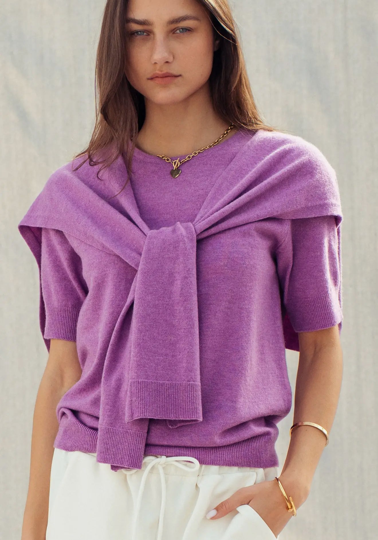 Tie Front Sweater