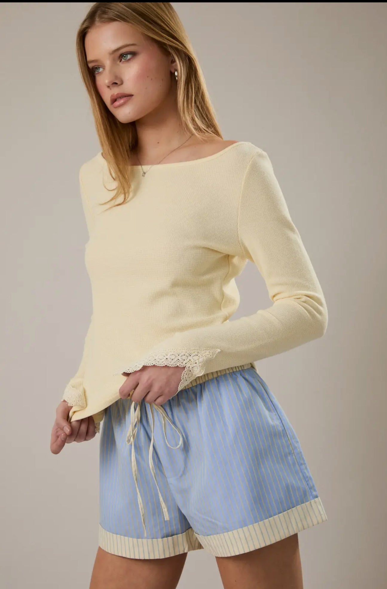 Lace Detailed Long Sleeve