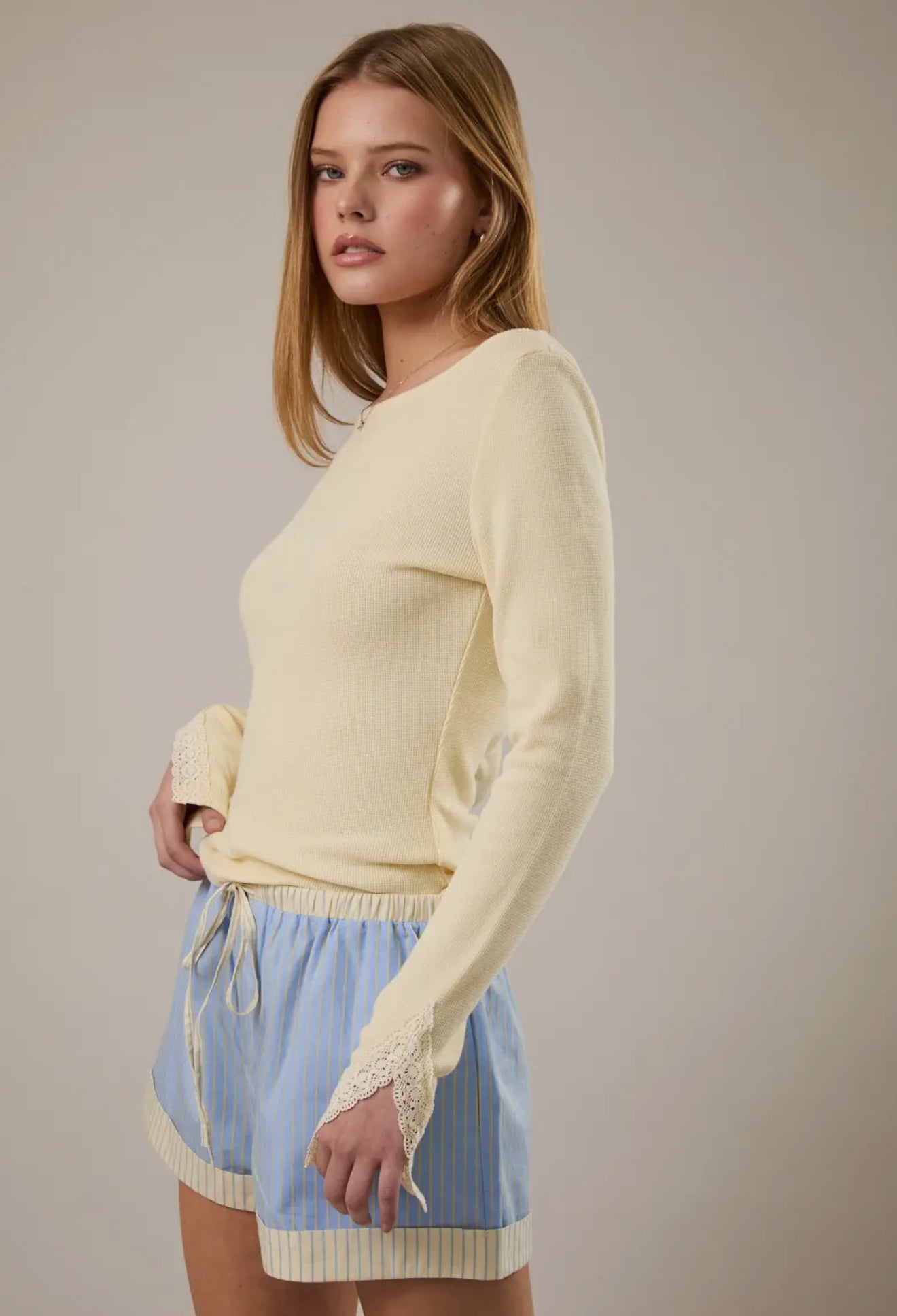 Lace Detailed Long Sleeve