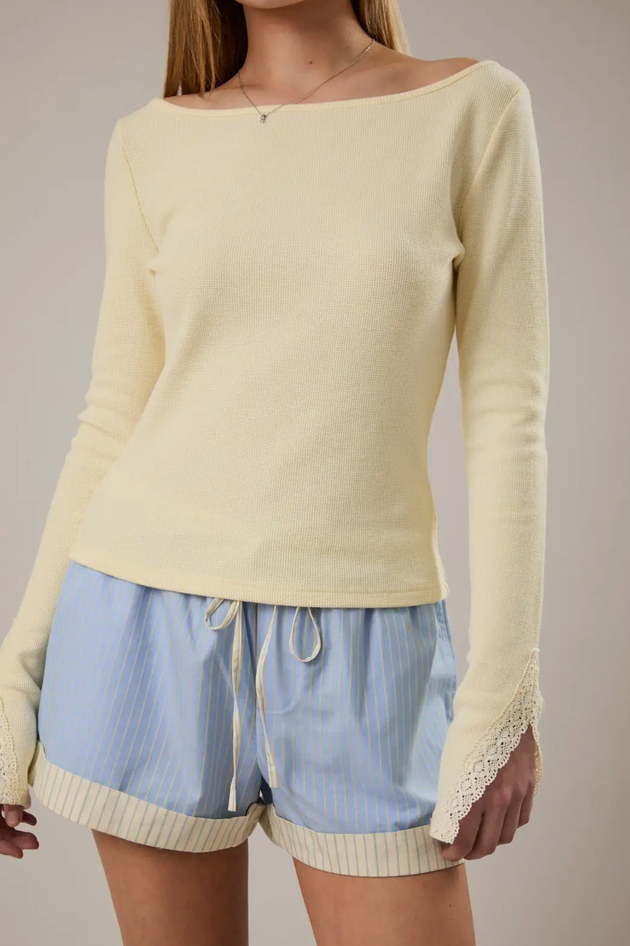 Lace Detailed Long Sleeve