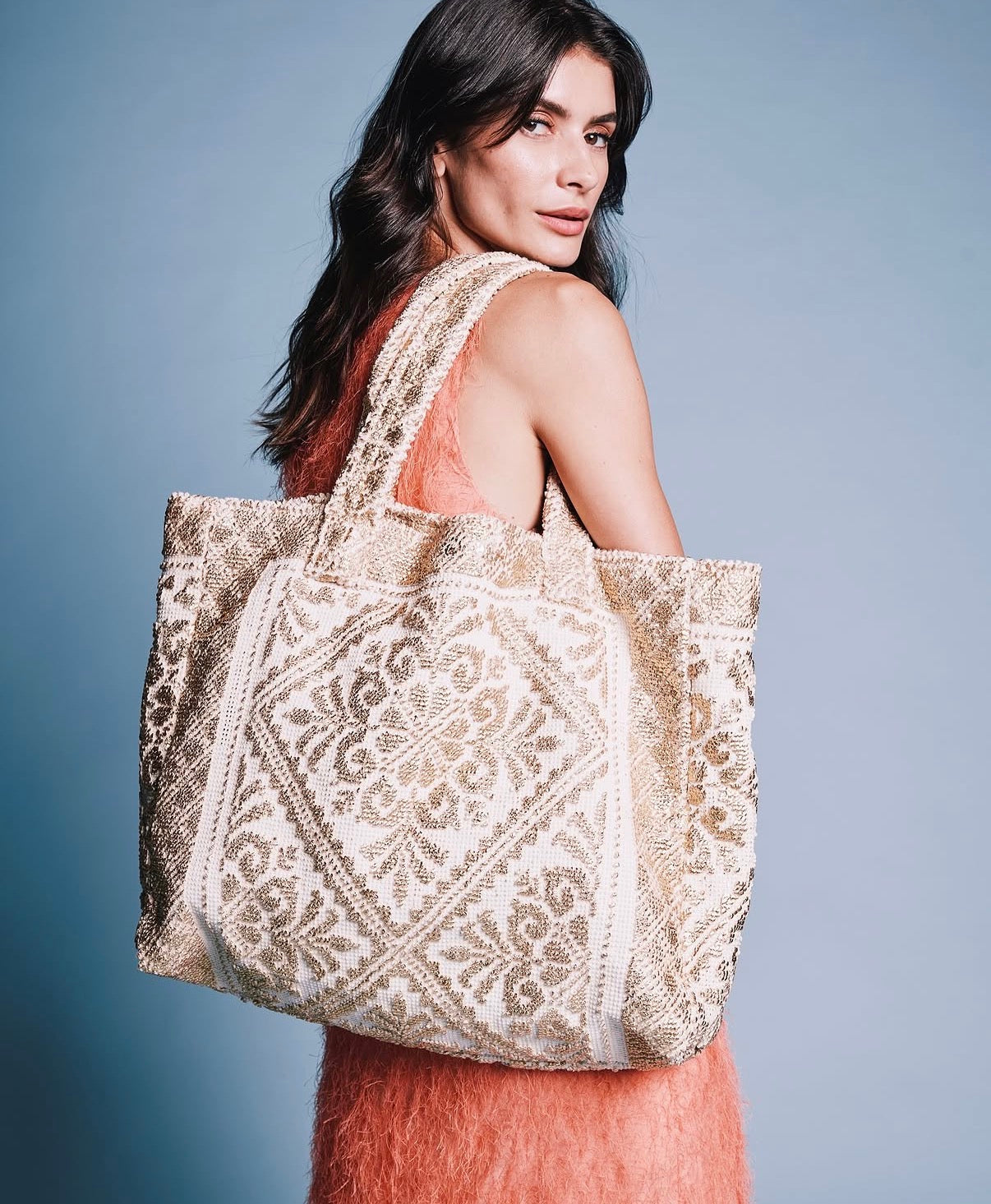 Audriana Gold Tote