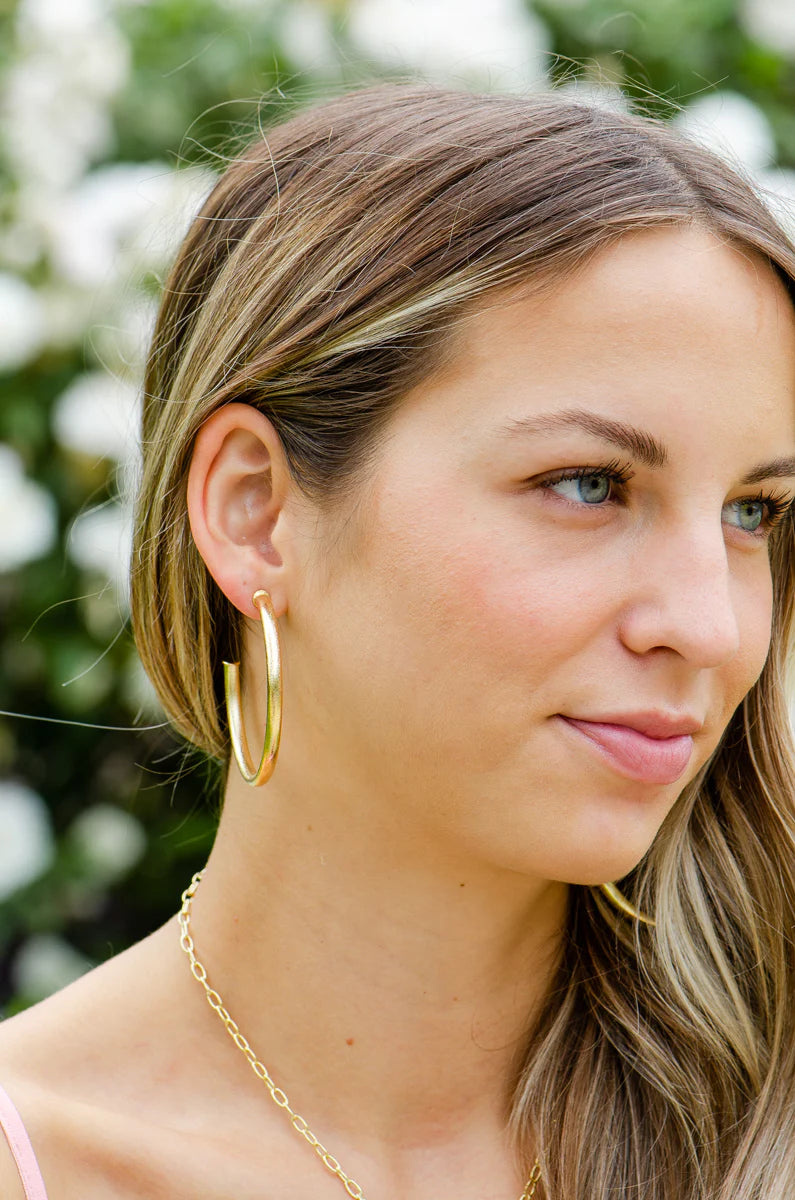 Gold Tube Hoop