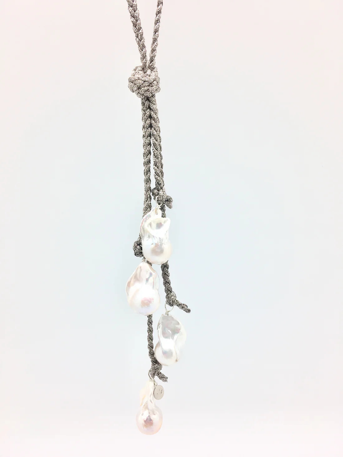 Matilda Metallic Pearl Necklace