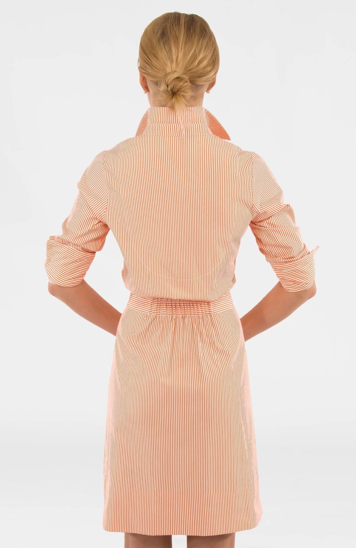 Striped Blouson Dress